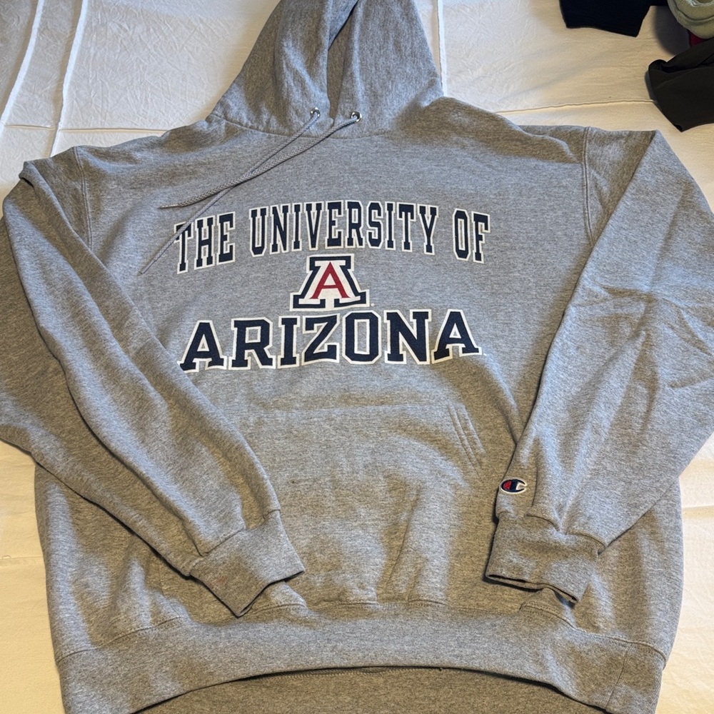 Champion Gray Arizona Logo Hoodie